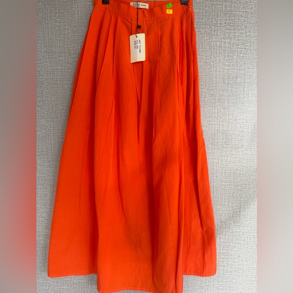 Ash Vibrant Orange Maxi Skirt